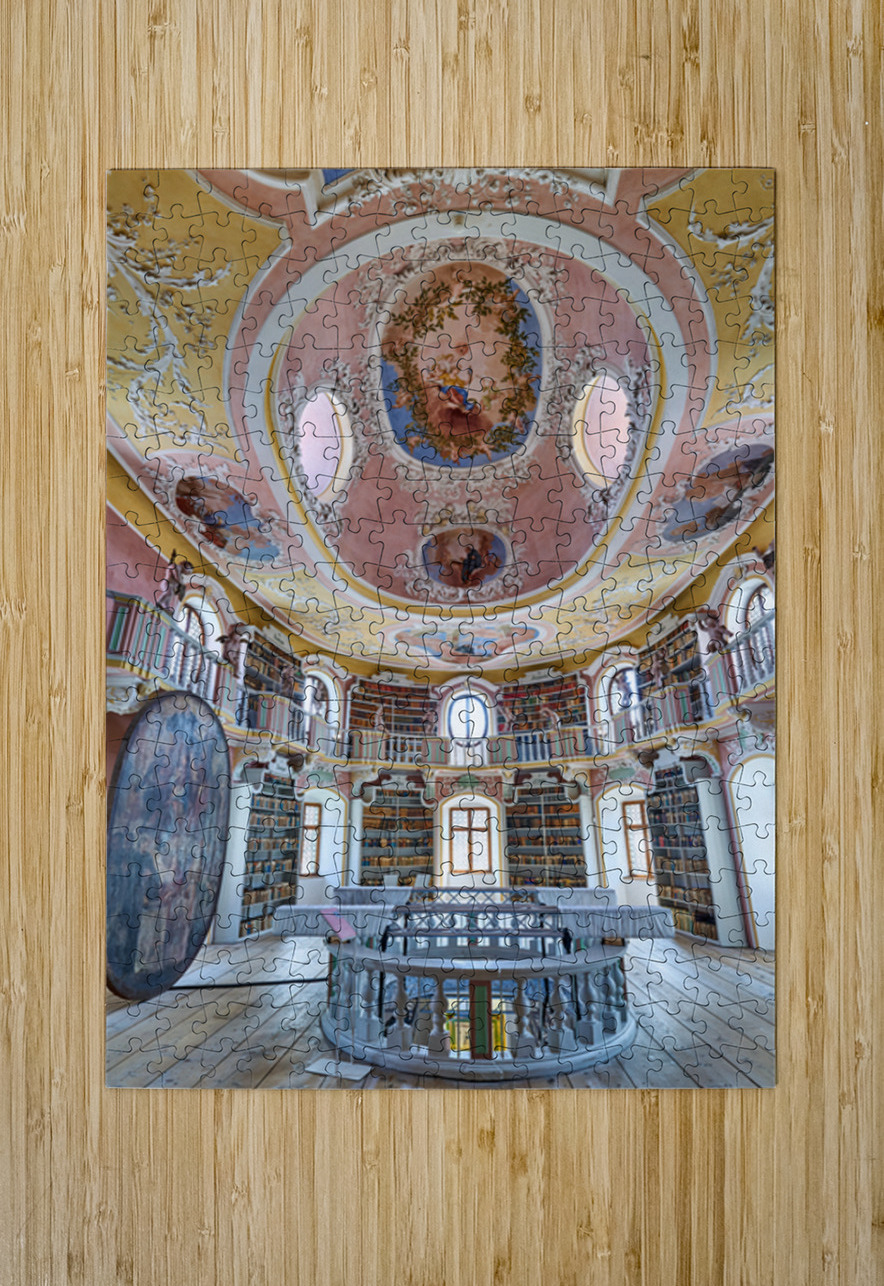 Explore St. Mang Abbey Library in Fussen along the Romantic Road Marco Brivio Puzzle printing