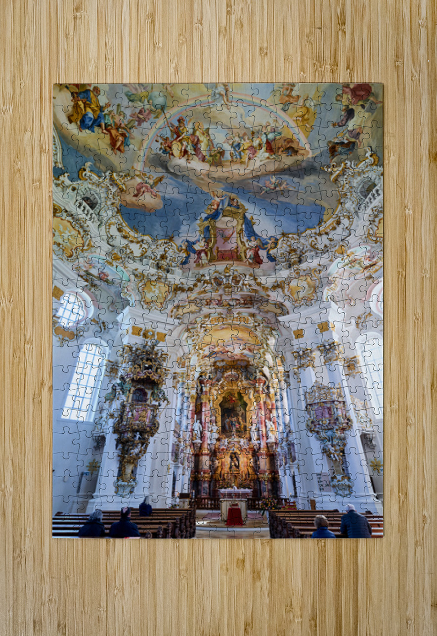 Pilgrimage church of wies on the romantic road in bavaria germa Marco Brivio Puzzle printing