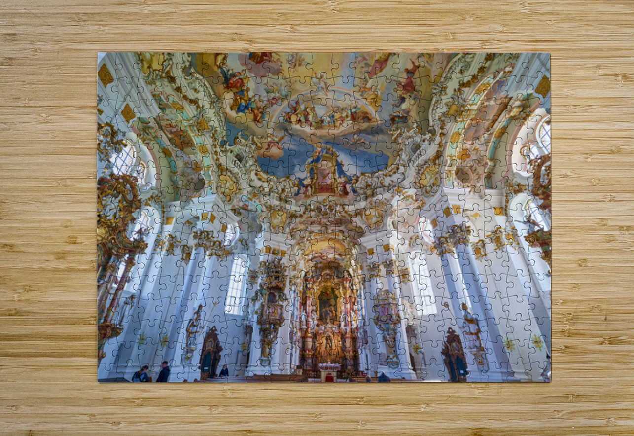Visit to Wieskirche along the Romantic Road in Bavaria Germany Marco Brivio Puzzle printing