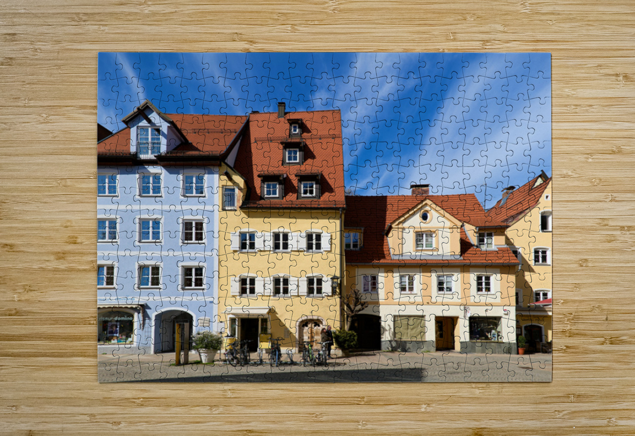 Colorful houses in Fussen along the Romantic Road in Bavaria Marco Brivio Puzzle printing