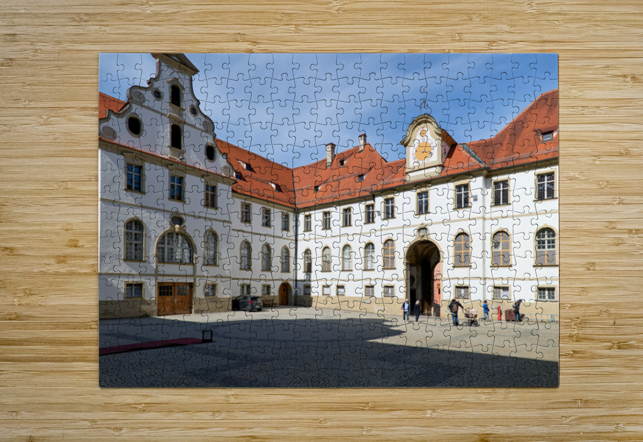 Visit to benediktinerkloster st. mang in fussen on romantic road Marco Brivio Puzzle printing