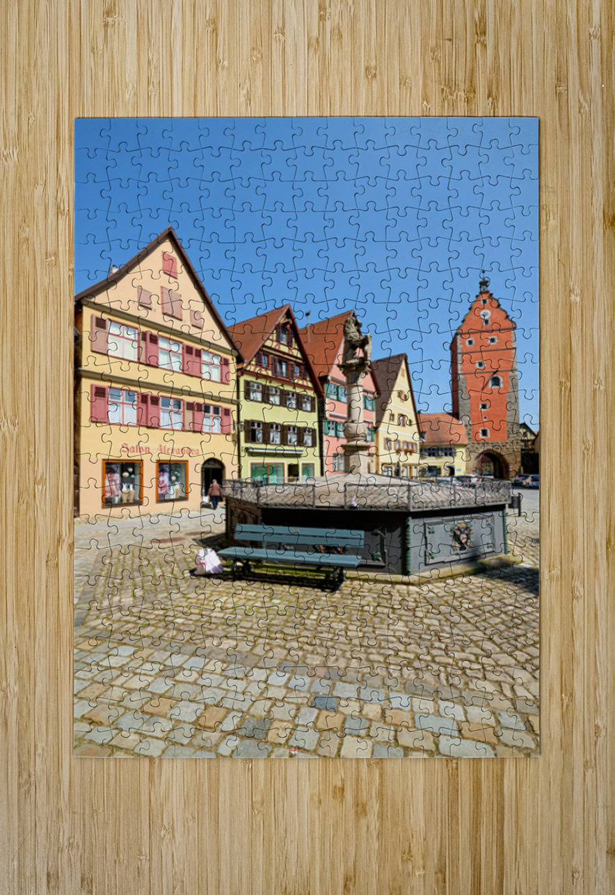 Visit Wornitz Gate in Dinkelsbuhl along the Romantic Road in Ger Marco Brivio Puzzle printing