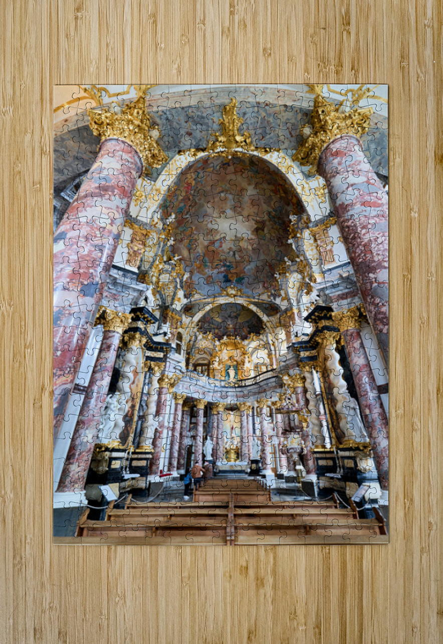 Hofkirche court church in wurzburg on the romantic road Marco Brivio Puzzle printing