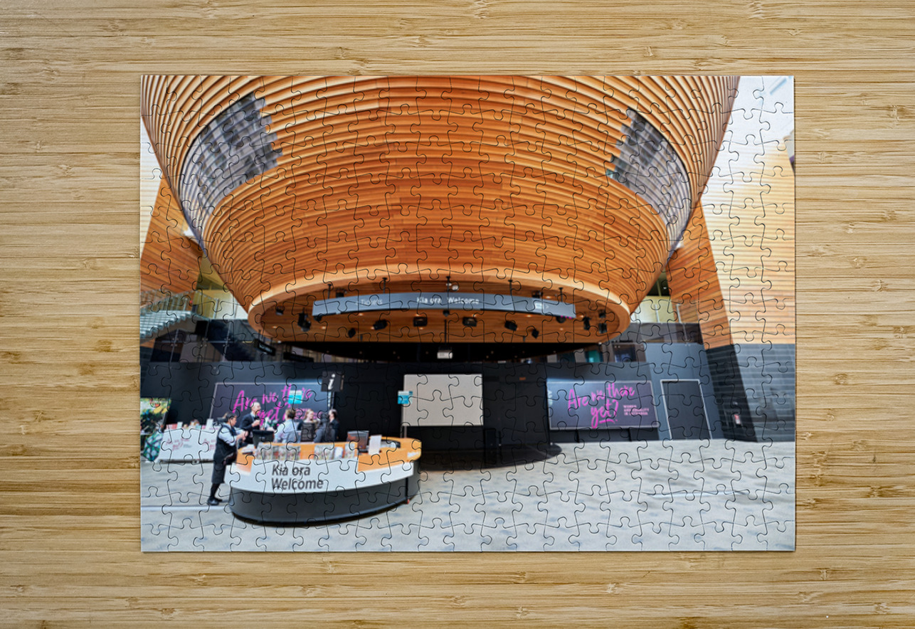Entrance area of Auckland War Memorial Museum in Auckland New Ze Marco Brivio Puzzle printing