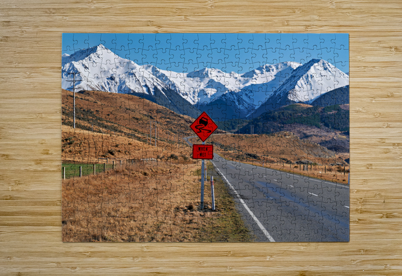 Driving on State Highway 73 near Arthur Pass in New Zealand Marco Brivio Puzzle printing