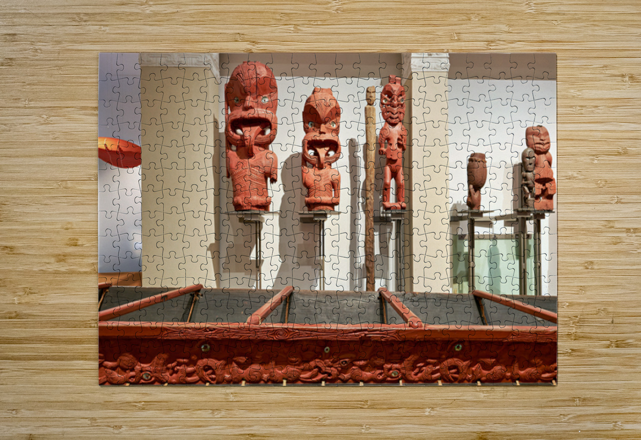 Explore Maori culture at Auckland War Memorial Museum in New Zea Marco Brivio Puzzle printing