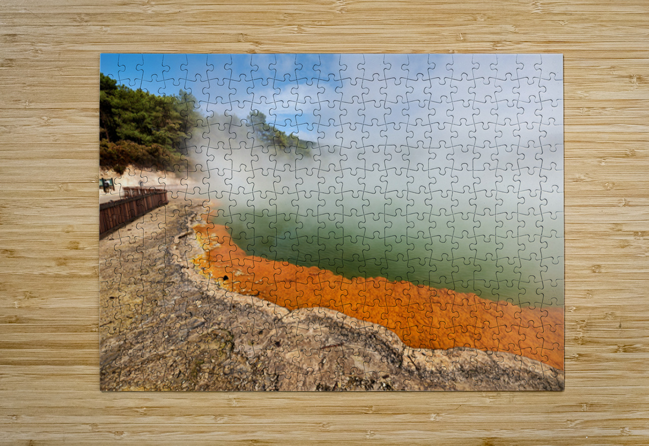 Visit champagne pool at waiotapu rotorua nz Marco Brivio Puzzle printing