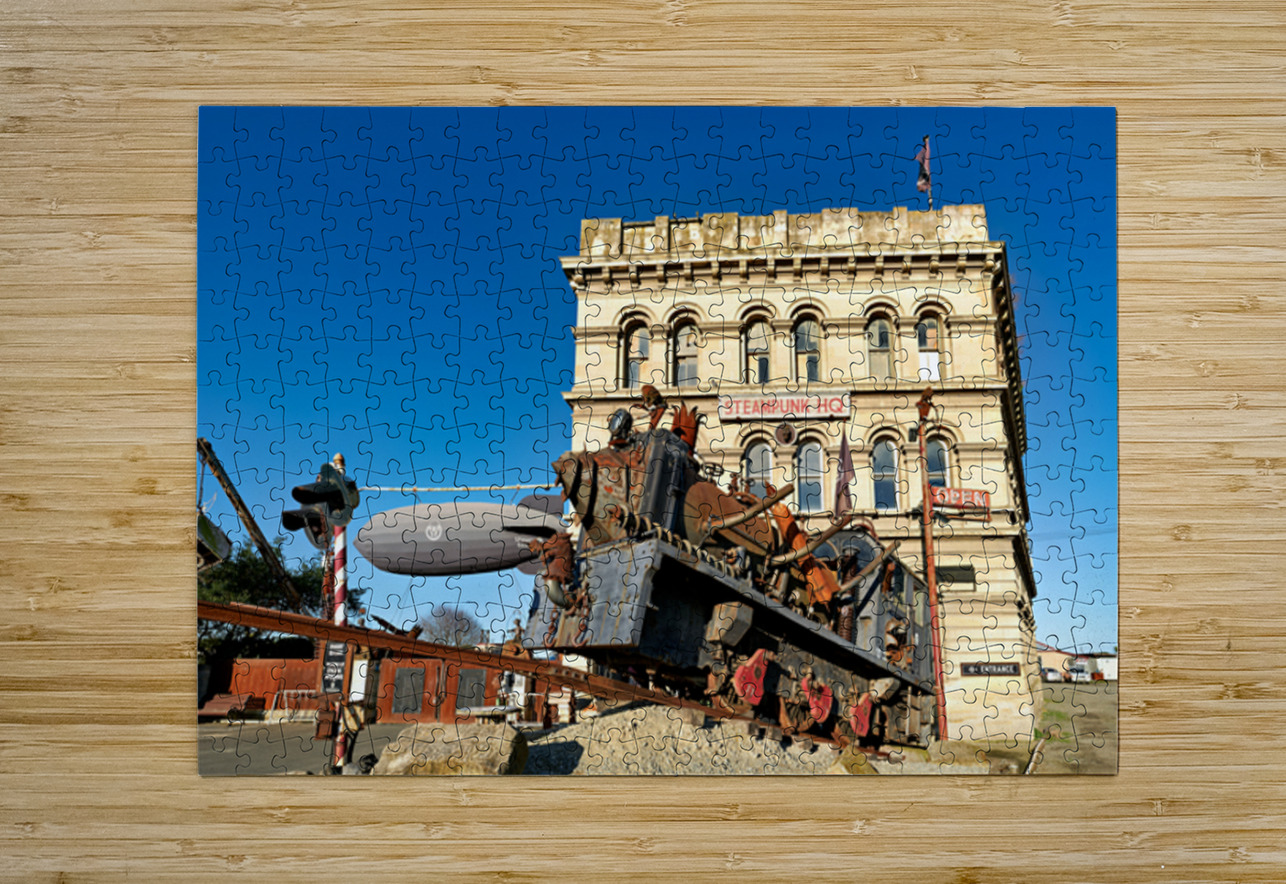 Explore steampunk hq and the steampunk engine in oamaru Marco Brivio Puzzle printing