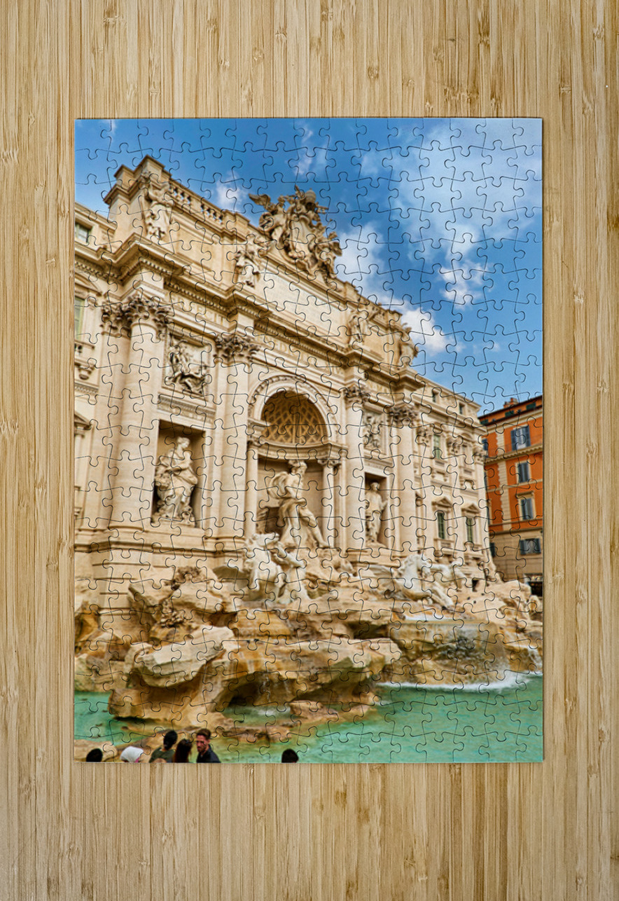 Visit to trevi fountain in rome lazio italy Marco Brivio Puzzle printing