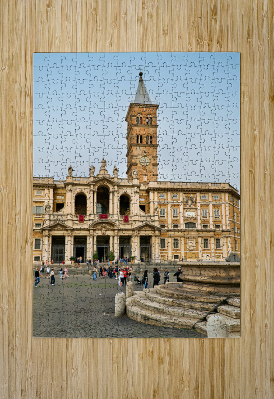 Basilica of Saint Mary Major in Rome draws many visitors each da Marco Brivio Puzzle printing