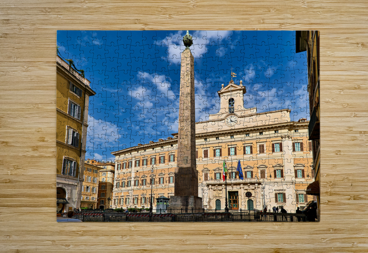 Visit to Palazzo Montecitorio in Rome Italy during clear weathe Marco Brivio Puzzle printing