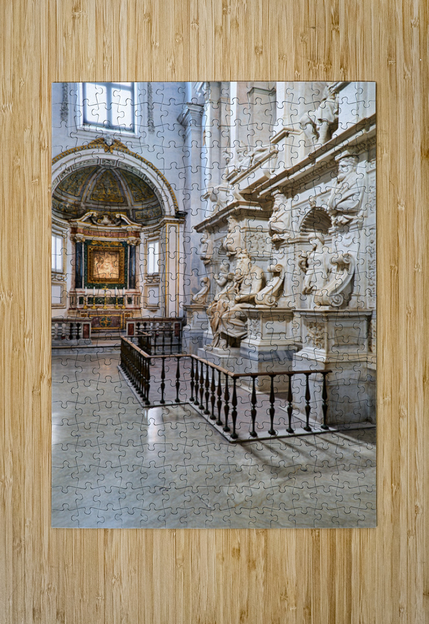 Moses sculpture by Michelangelo in San Pietro in Vincoli Rome Marco Brivio Puzzle printing