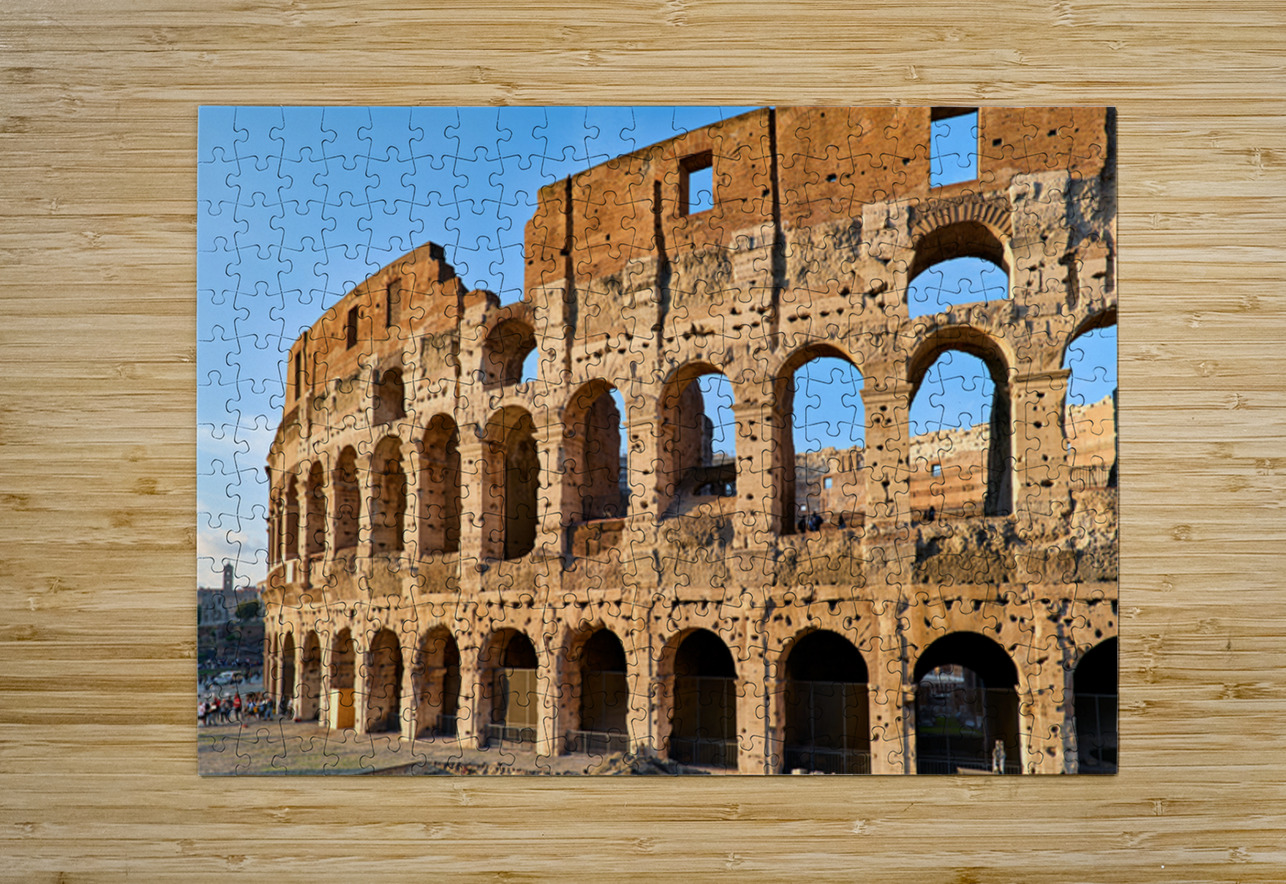Colosseum stands tall in Rome during golden hour Marco Brivio Puzzle printing