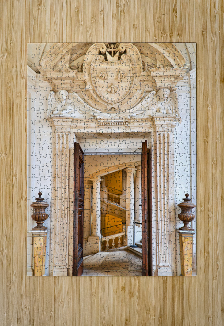 Visit the helicoidal staircase at Galleria Nazionale Rome Marco Brivio Puzzle printing