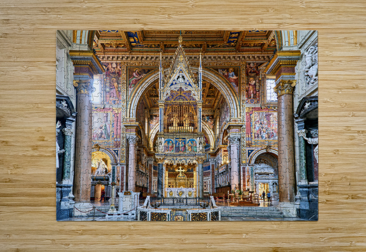 Visit the archbasilica cathedral of the most holy savior in rome Marco Brivio Puzzle printing