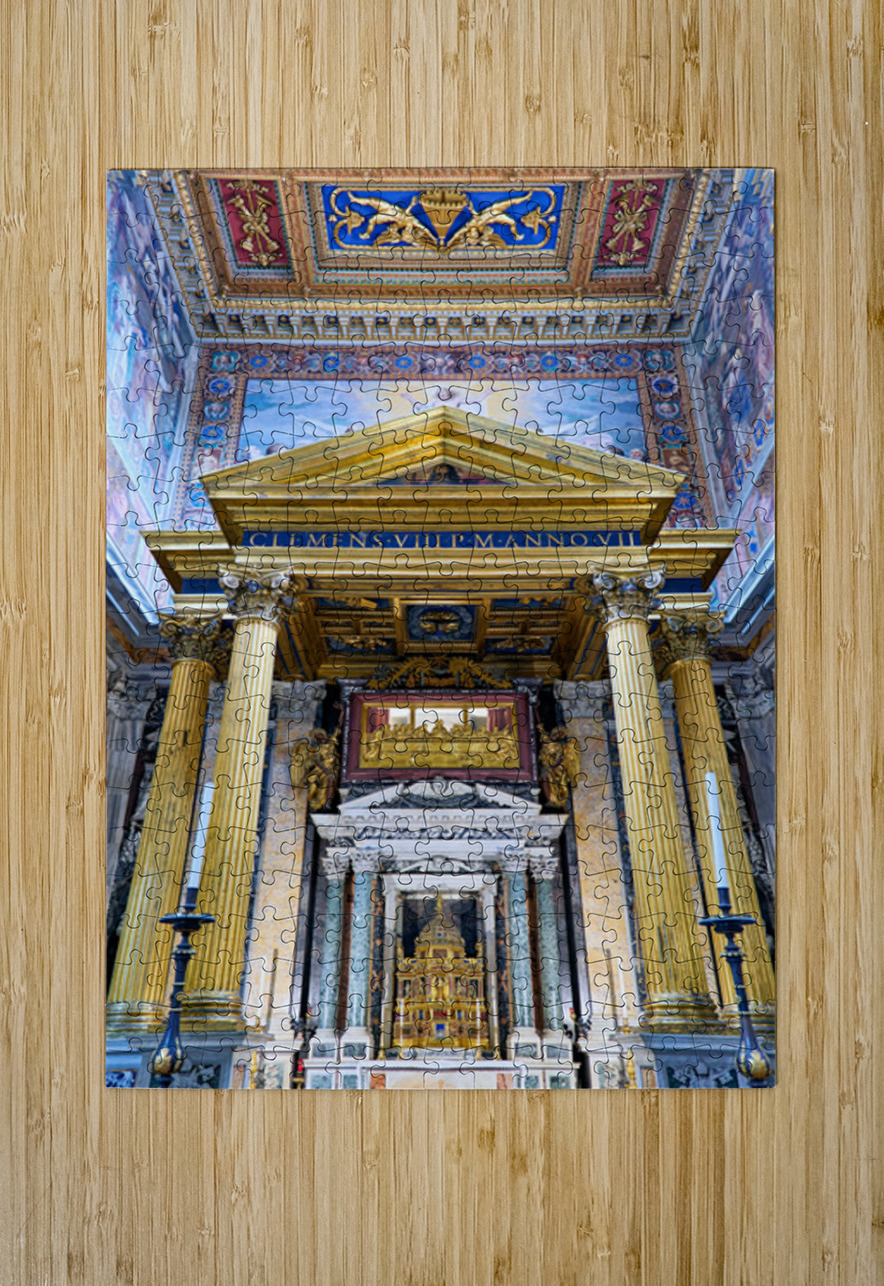 Cathedral of most holy savior and saints john in rome Marco Brivio Puzzle printing