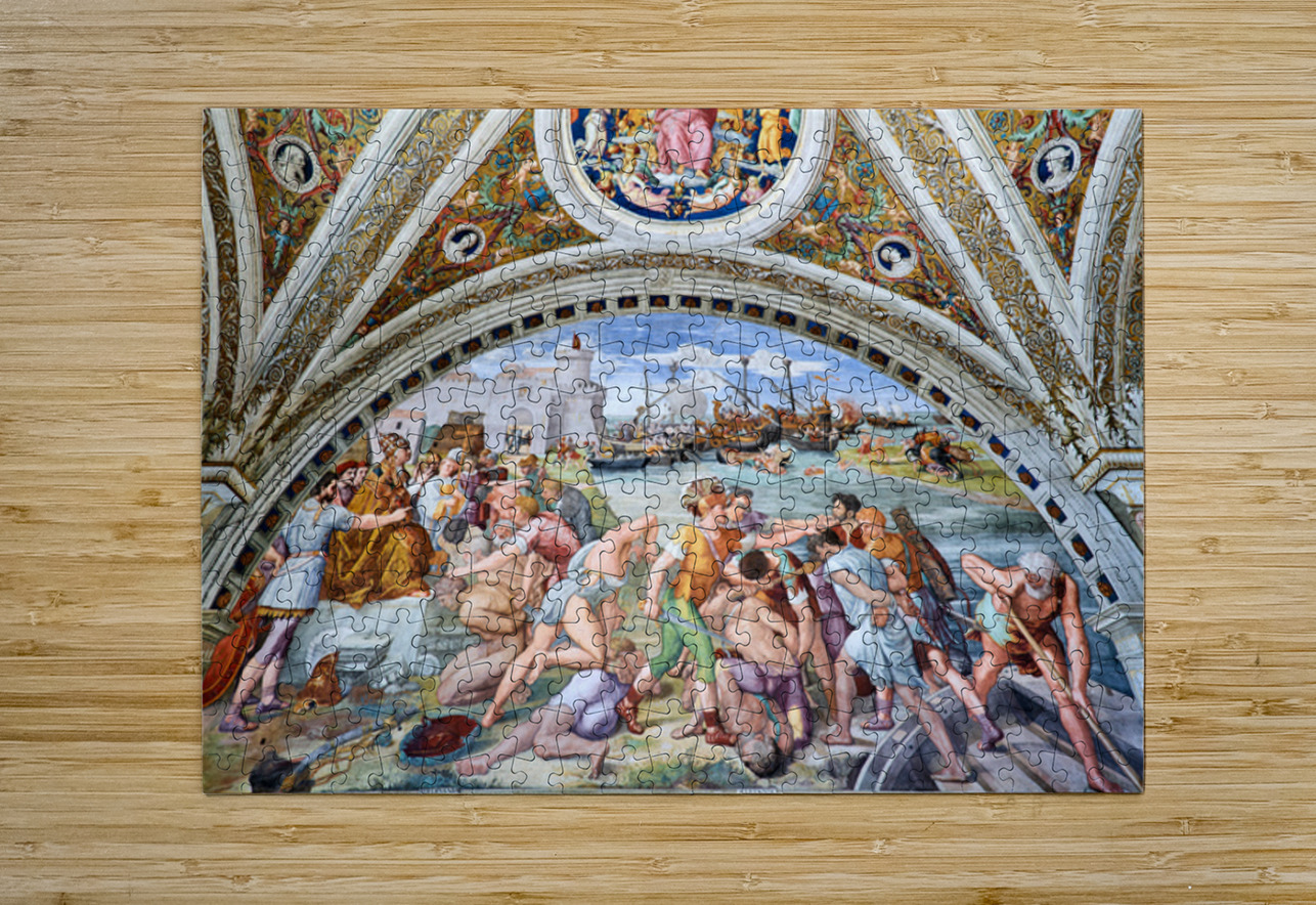 Frescoes in raphael rooms at vatican museums in rome italy Marco Brivio Puzzle printing