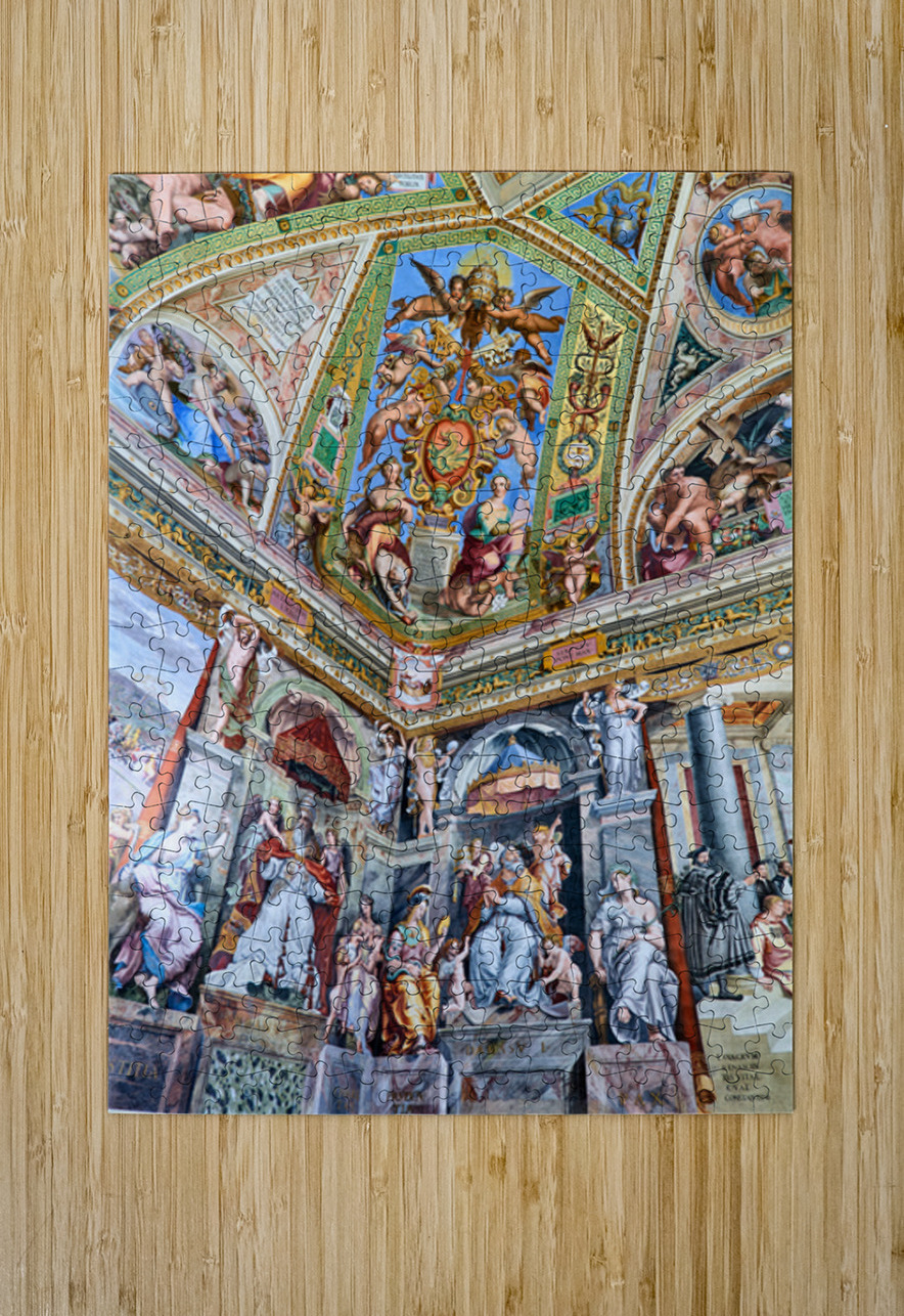 Frescoes in Raphael rooms at Vatican Museums in Rome Marco Brivio Puzzle printing