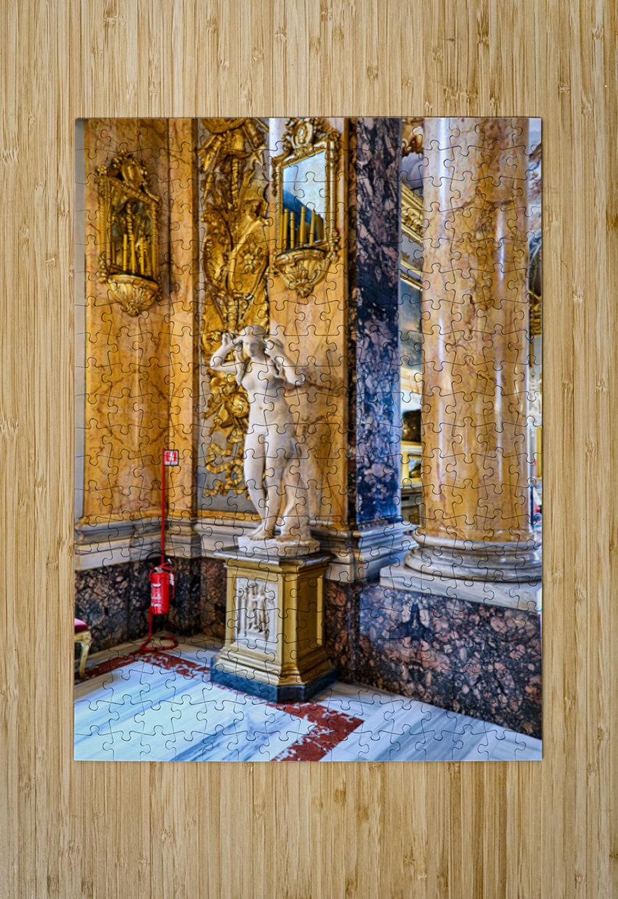 Marble statue inside the Great Hall of Colonna Art Gallery in Ro Marco Brivio Puzzle printing