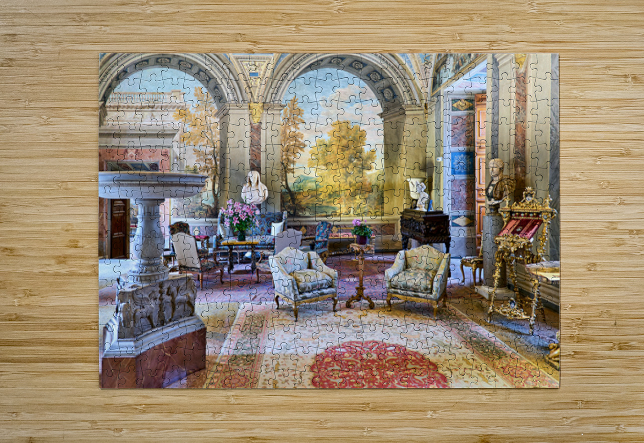 Visit to Colonna Art Gallery in Palazzo Colonna during day Marco Brivio Puzzle printing