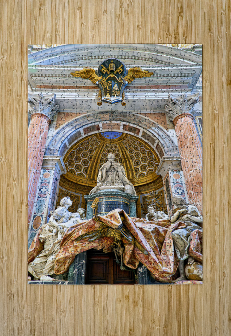 Visit St. Peters Square near Alexander VIIs tomb Marco Brivio Puzzle printing