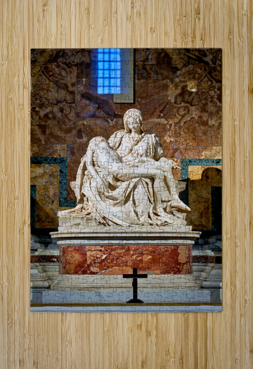 Michelangelos pieta at saint peters basilica in rome italy Marco Brivio Puzzle printing