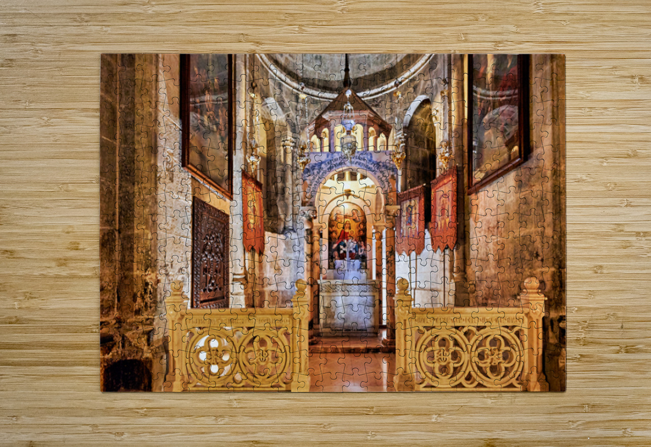 Visit to the church of the Holy Sepulchre in Jerusalem Israel Marco Brivio Puzzle printing