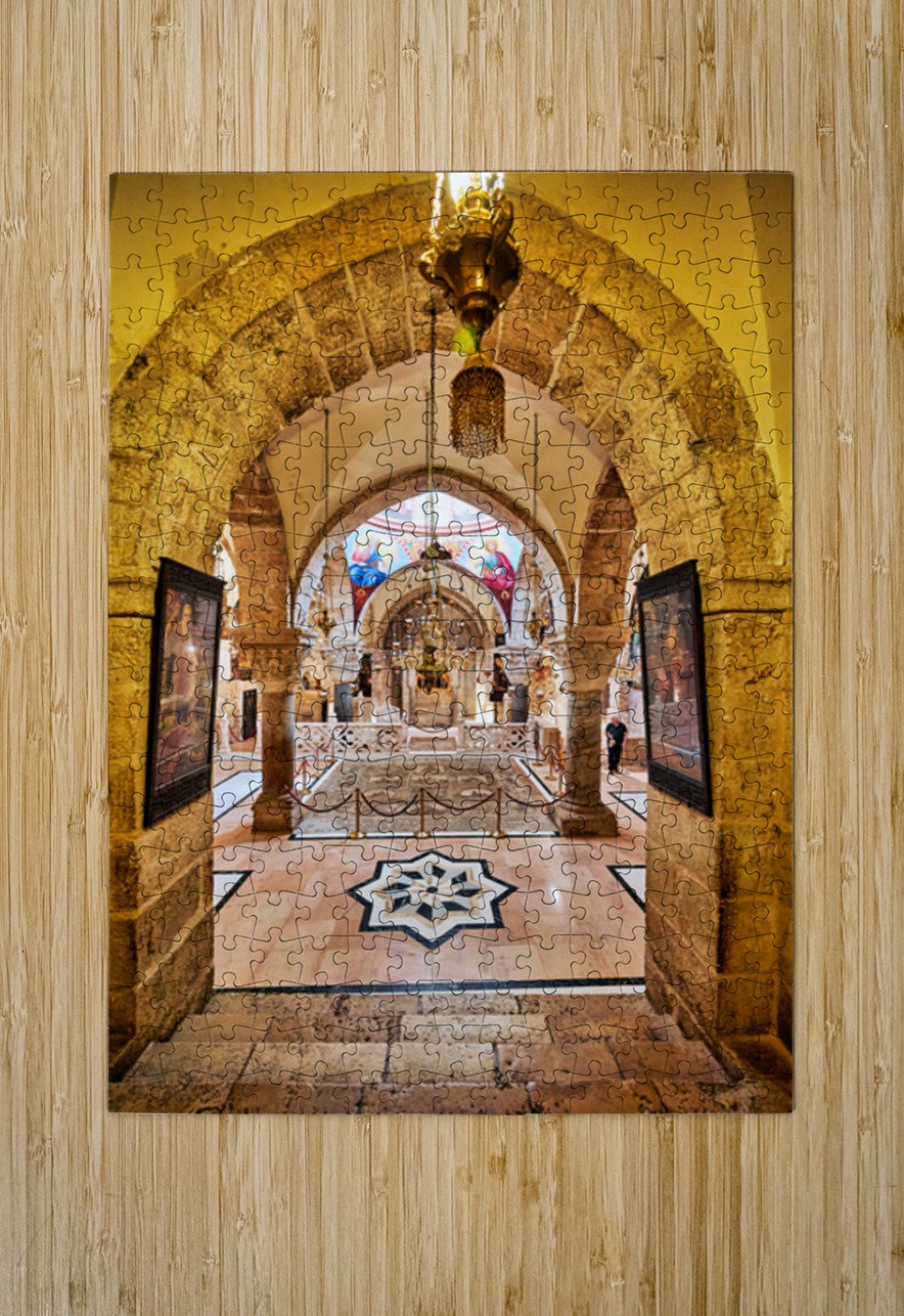 Exploring the church of the Holy Sepulchre in Jerusalem Israel Marco Brivio Puzzle printing