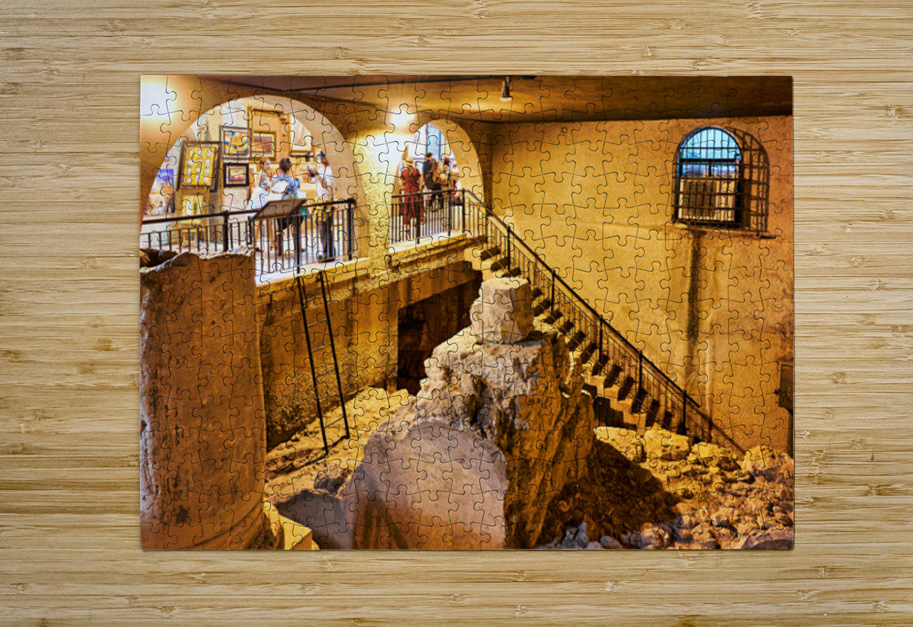 Exploring the cardo in the jewish quarter of jerusalem Marco Brivio Puzzle printing