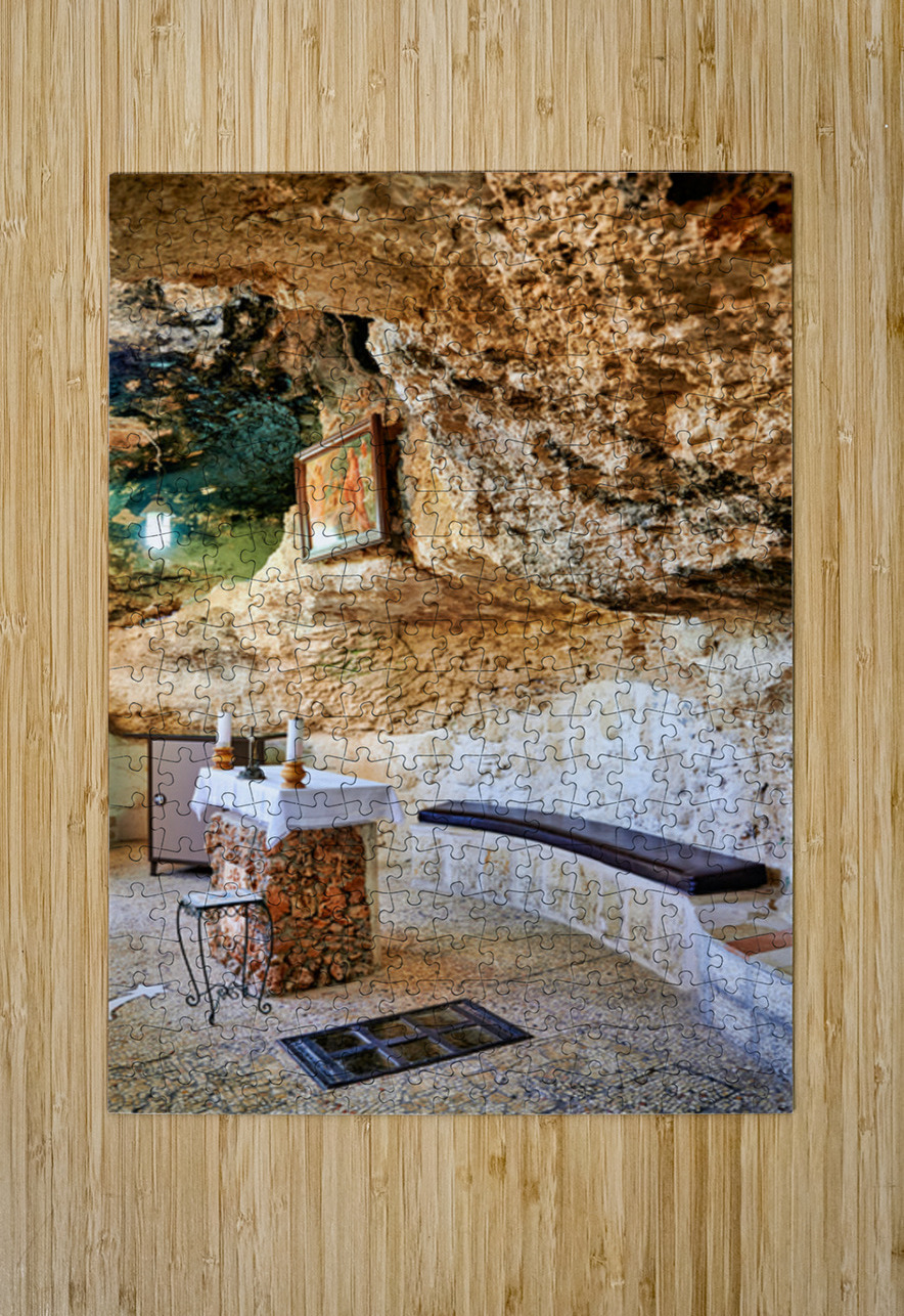 Visit to shepherds field chapel in bethlehem israel Marco Brivio Puzzle printing