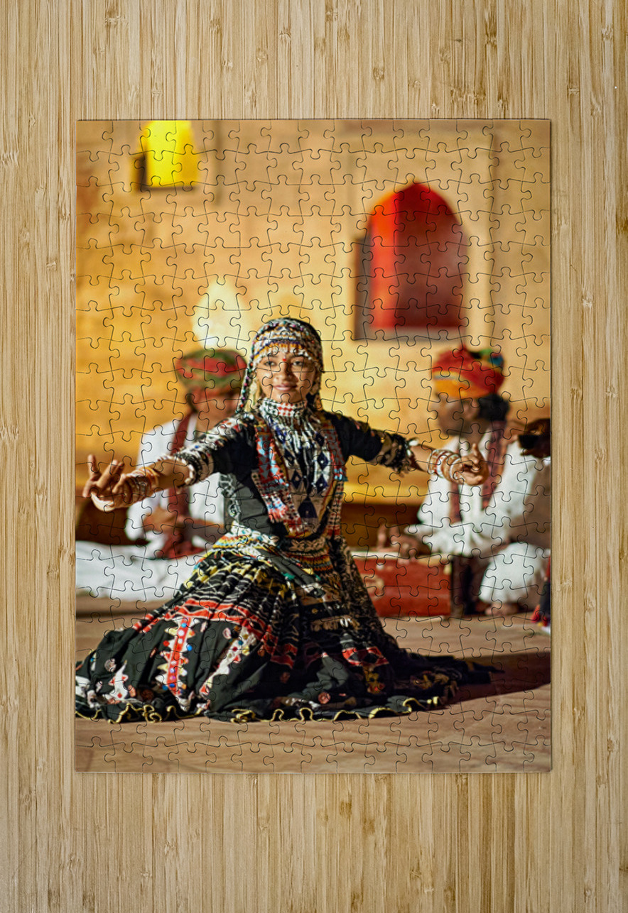 Traditional dance performance in Khimsar Rajasthan Marco Brivio Puzzle printing
