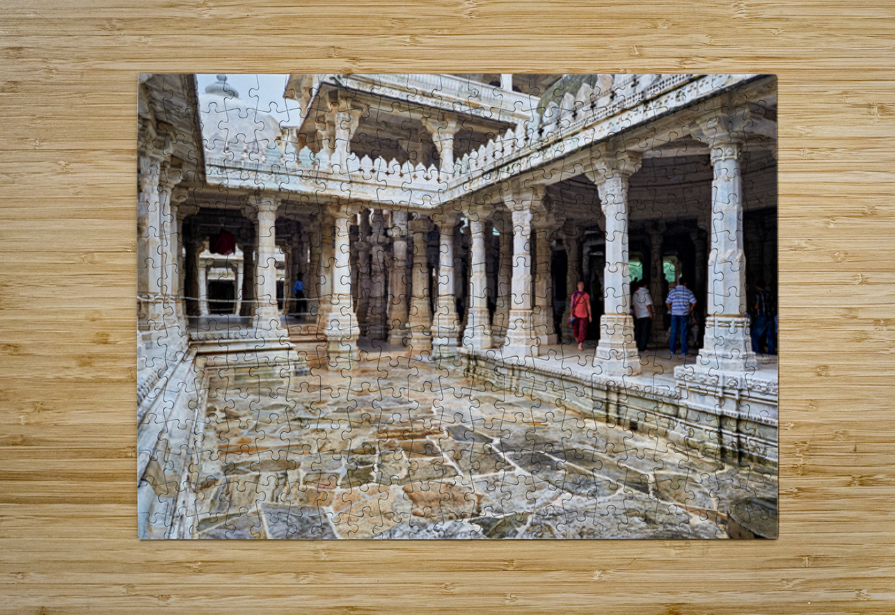 Jain old temples in Ranakpur attract many visitors daily Marco Brivio Puzzle printing