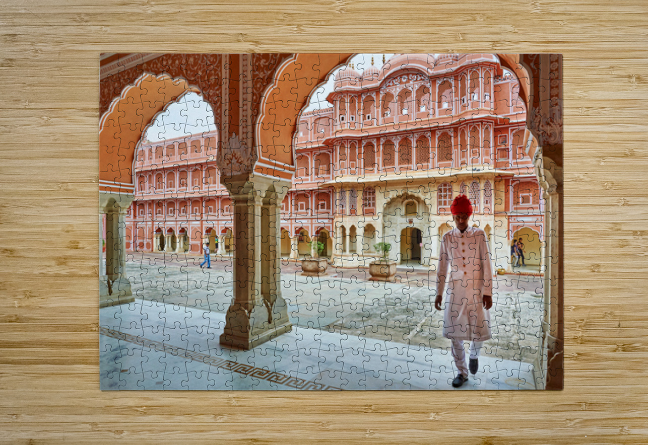 Exploring the City Palace in Jaipur Rajasthan during daytime Marco Brivio Puzzle printing