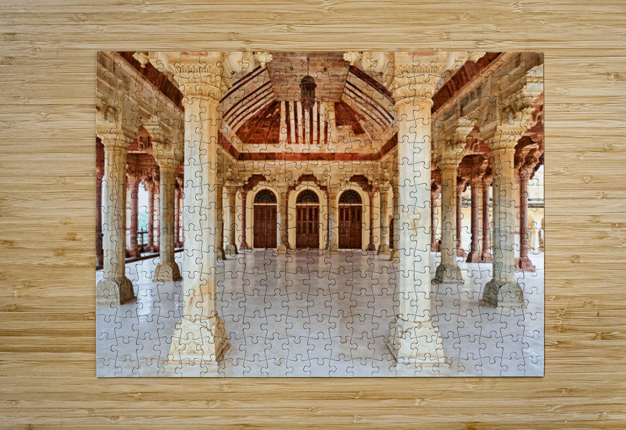 Explore the architecture of Amber Palace in Rajasthan India Marco Brivio Puzzle printing