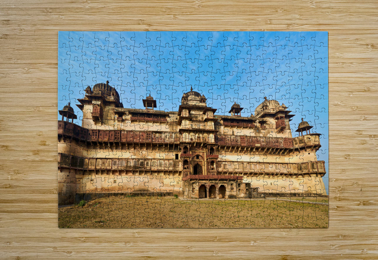 Visit to orchha fort complex in madhya pradesh india Marco Brivio Puzzle printing