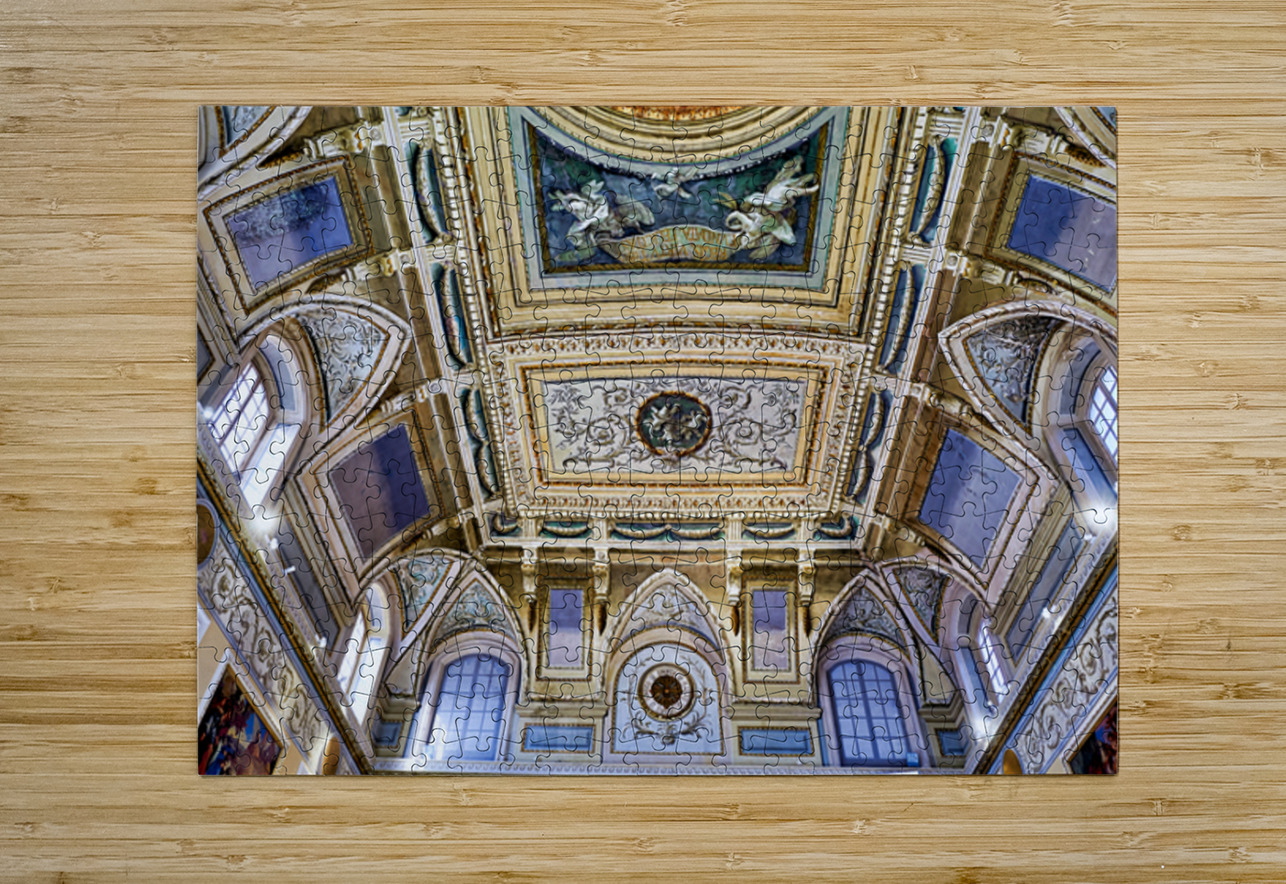Ceiling view in the National Archaeological Museum of Naples Ita Marco Brivio Puzzle printing
