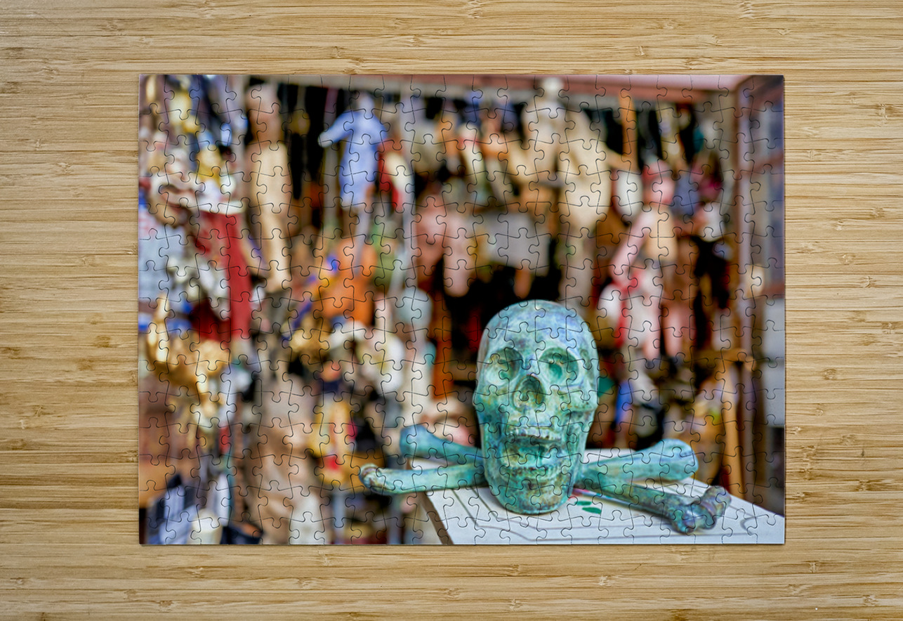 Junk dealer displays various items in Naples Campania Italy Marco Brivio Puzzle printing