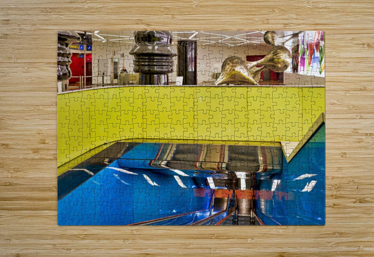 Artwork at Universita metro station in Naples Campania Italy Marco Brivio Puzzle printing