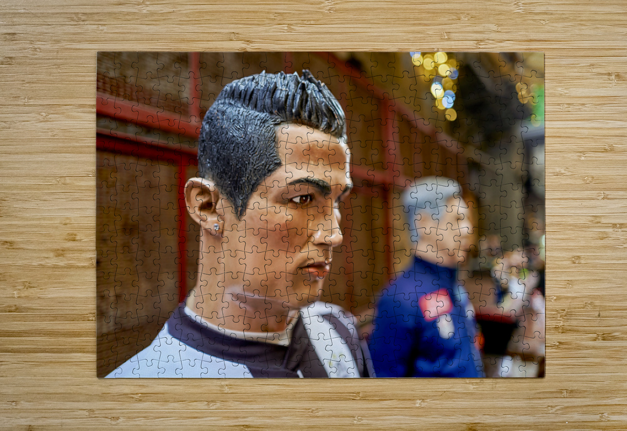 Statues of Christmas nativity scene at artisan workshops in Napl Marco Brivio Puzzle printing