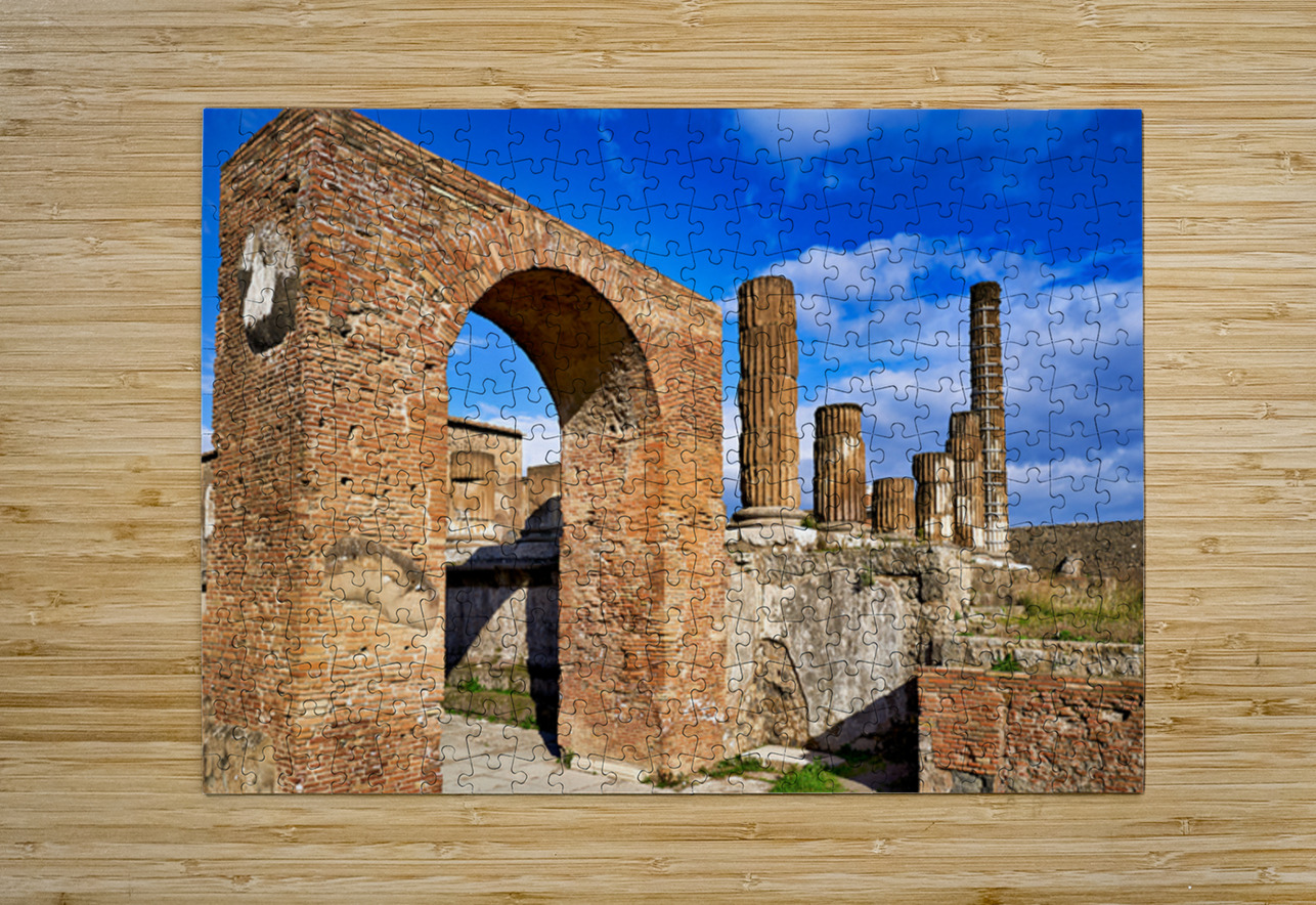 Ruins of ancient Pompeii in Naples Campania Italy under blue sky Marco Brivio Puzzle printing