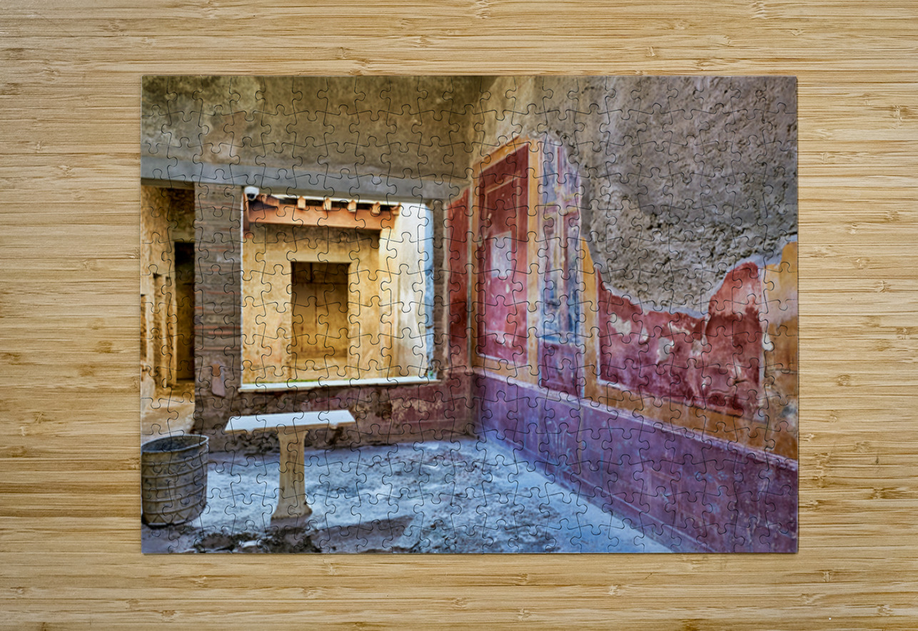 Exploring ancient Pompeii in Naples Campania Italy Marco Brivio Puzzle printing