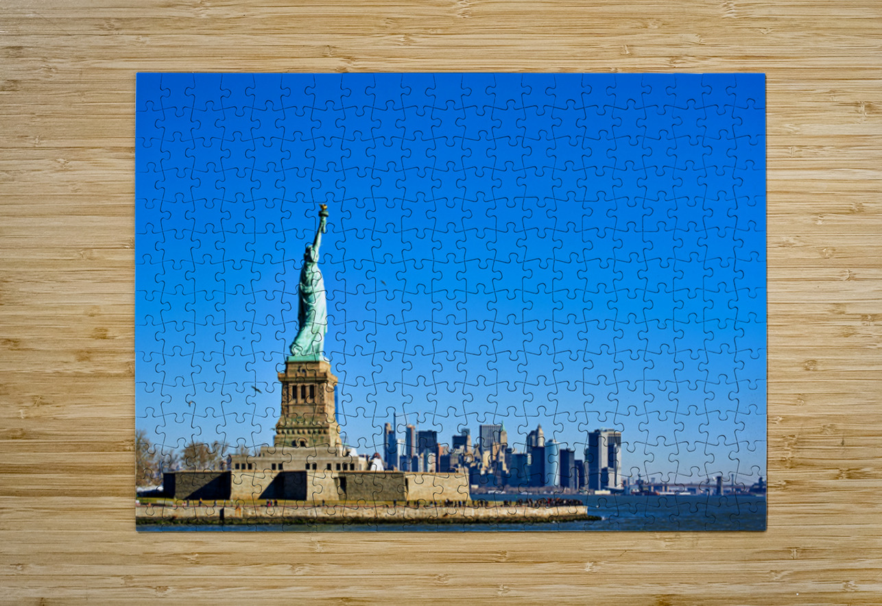 Statue of Liberty stands tall on Liberty Island in New York City Marco Brivio Puzzle printing