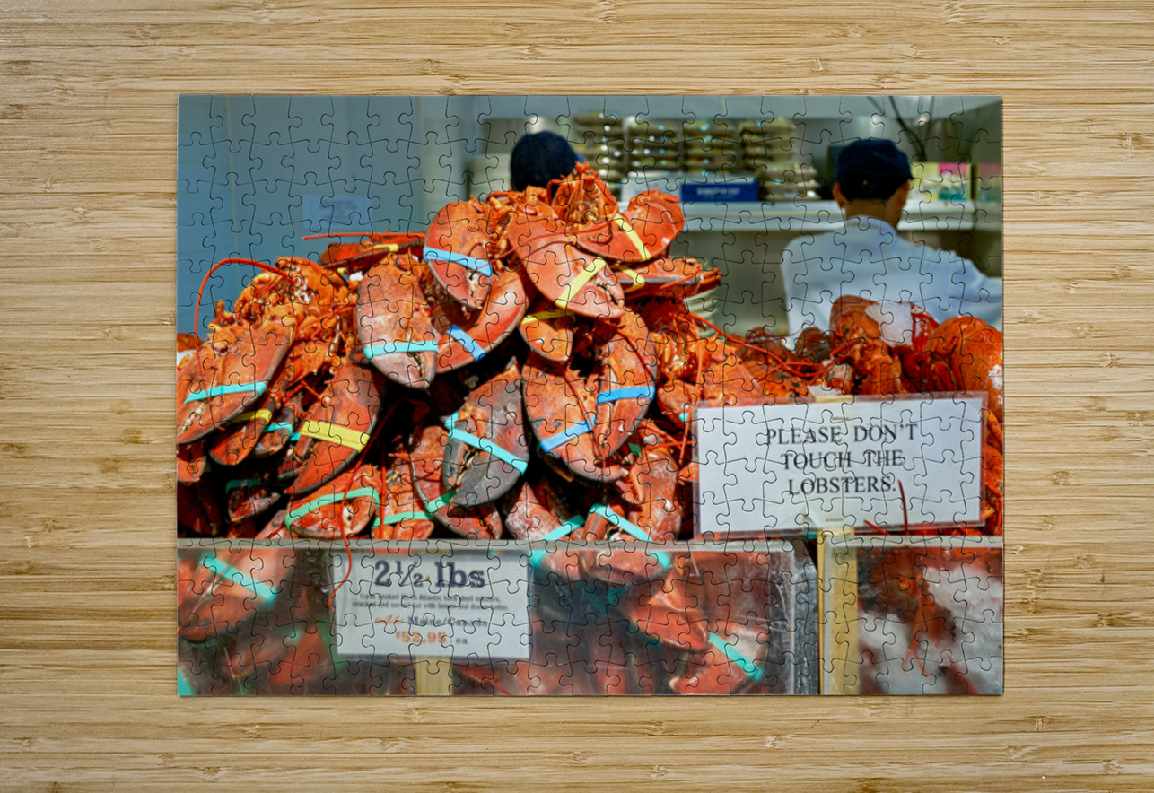 Lobsters are piled high at the Lobster Place Restaurant Marco Brivio Puzzle printing