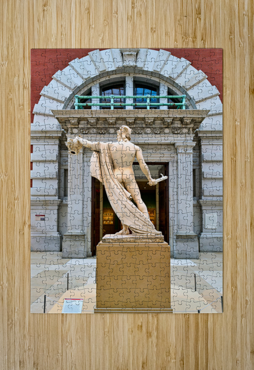 Perseus holds Medusas head at Metropolitan Museum of Art in New Marco Brivio Puzzle printing
