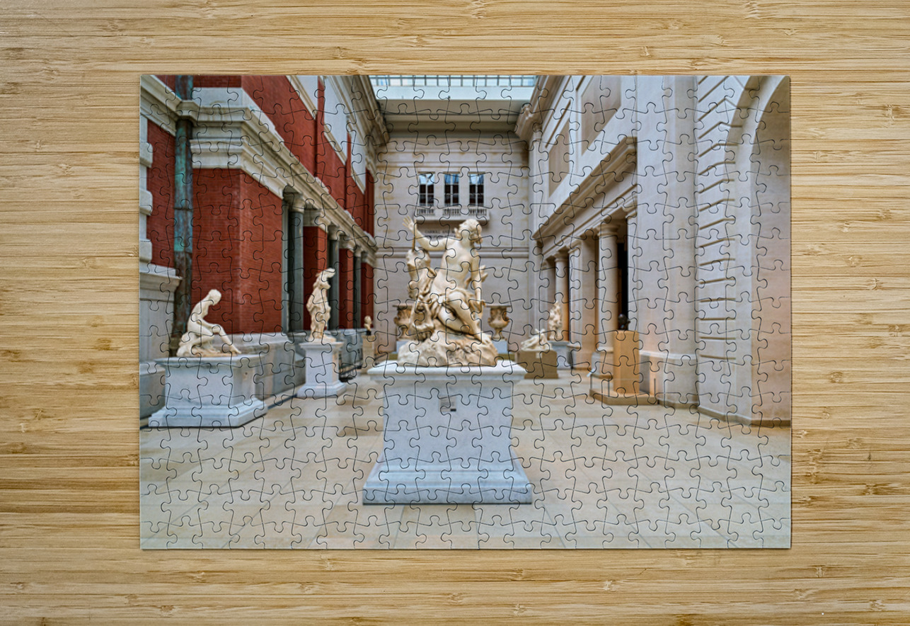 The sculpture of Andromeda and the sea monster stands in the Met Marco Brivio Puzzle printing