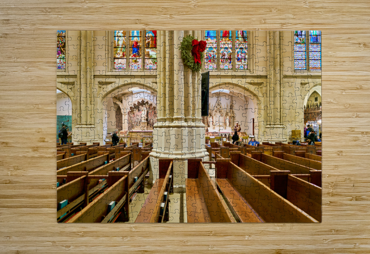 Visitors walk through St Marco Brivio Puzzle printing