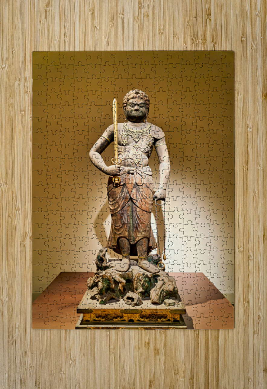 Statue of a warrior from Asia at the Metropolitan Museum of Art Marco Brivio Puzzle printing