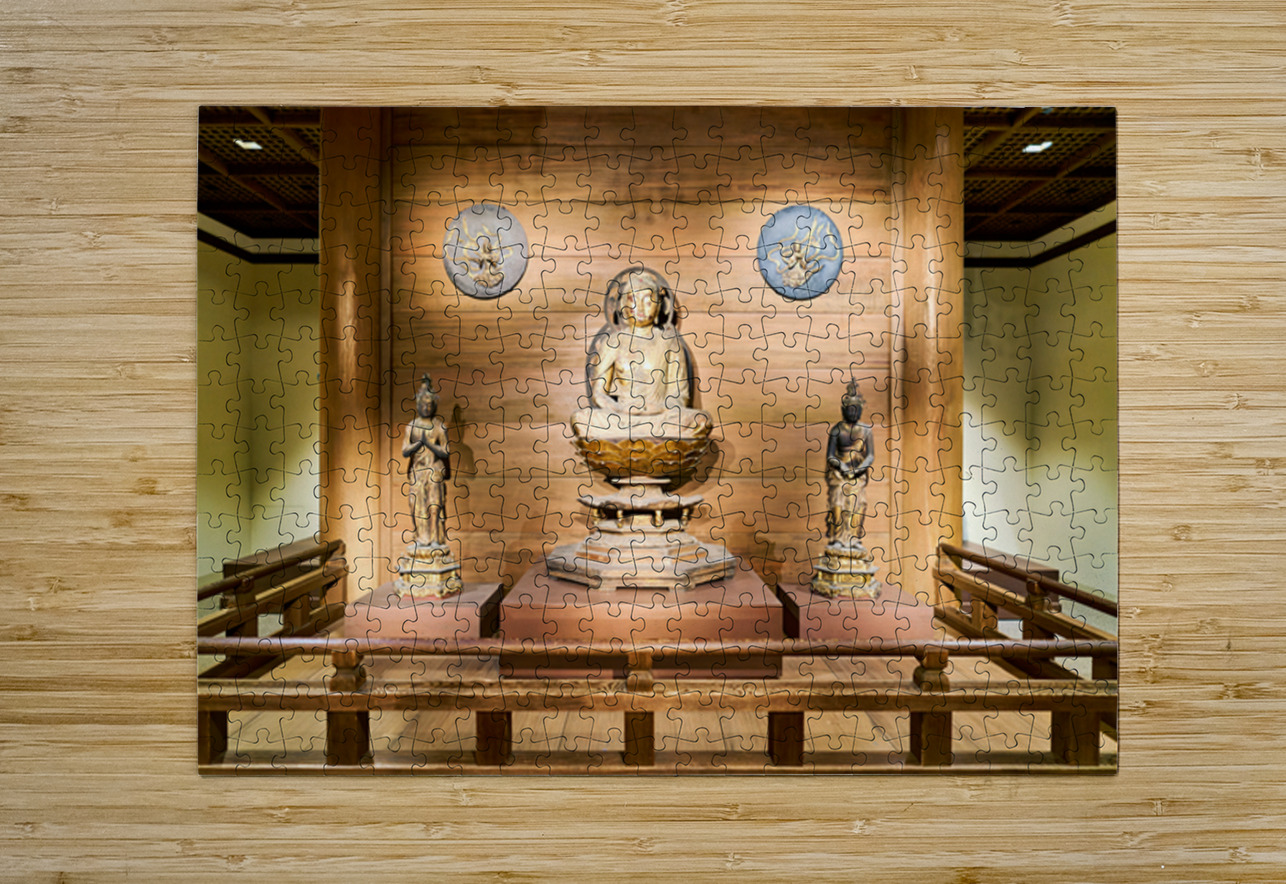 Buddha statue in the Asian Art Gallery Met Museum Marco Brivio Puzzle printing