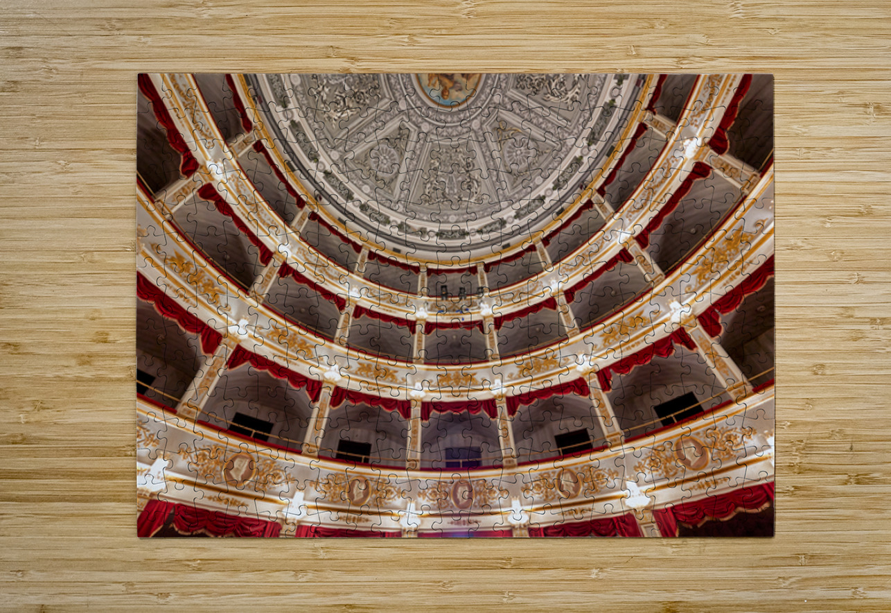 View from the stage of Teatro Tina di Lorenzo in Noto Sicily Ita Marco Brivio Puzzle printing