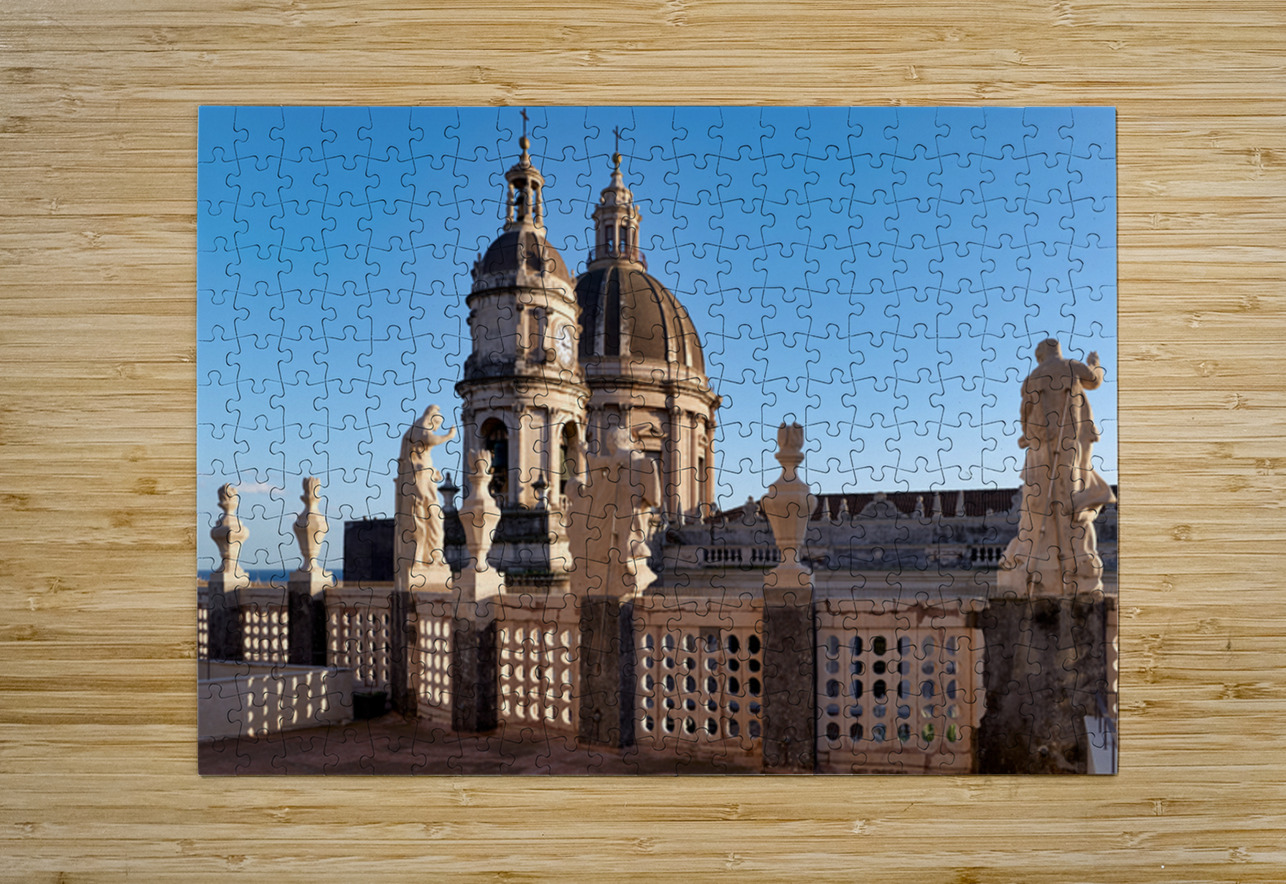 Visit to metropolitan cathedral of saint agatha in catania italy Marco Brivio Puzzle printing